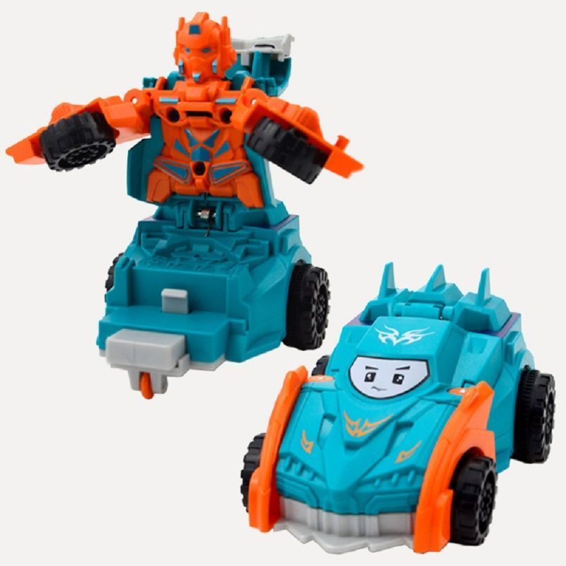 儿童宝宝小孩惯性赛车男孩耐摔变形滑行警车玩具车小汽车模型套装