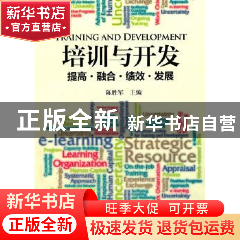 正版 培训与开发:提高、融合、绩效与发展 陈胜军主编 中国市场出高清大图