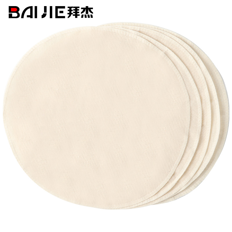 拜杰纯棉蒸笼布 20片装 蒸馒头笼屉布直径30cm 蒸笼布 LY-328