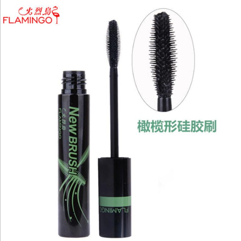 火烈鸟 魔梳立体浓密睫毛膏 魔力纤长卷翘睫毛膏 11ml 绿色纤长一支