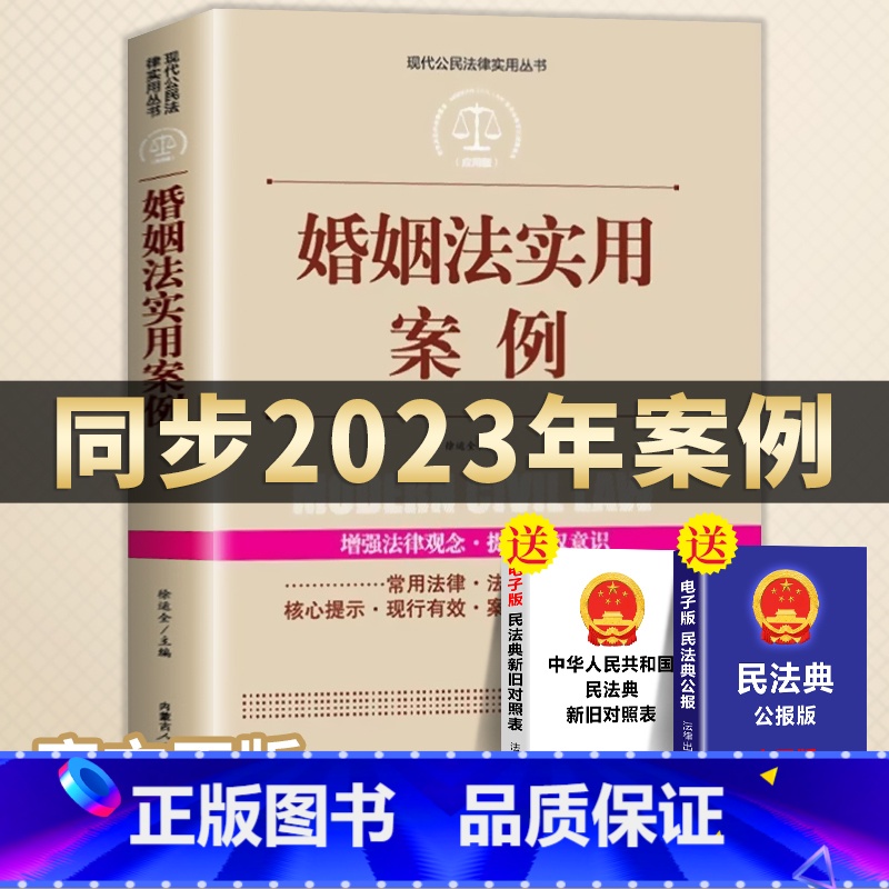 【正版】全案例讲解婚姻法实用案例以案释法解读婚姻家庭法婚姻法同步2023年案例结婚离婚子女财务纠纷司法解释条文婚姻家庭