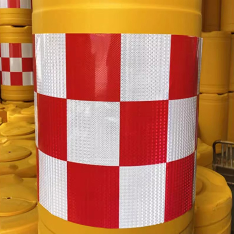 臻远ZY5072415防撞桶塑料隔离墩道路注水交通反光警示桶 吹塑600*800mm高清大图