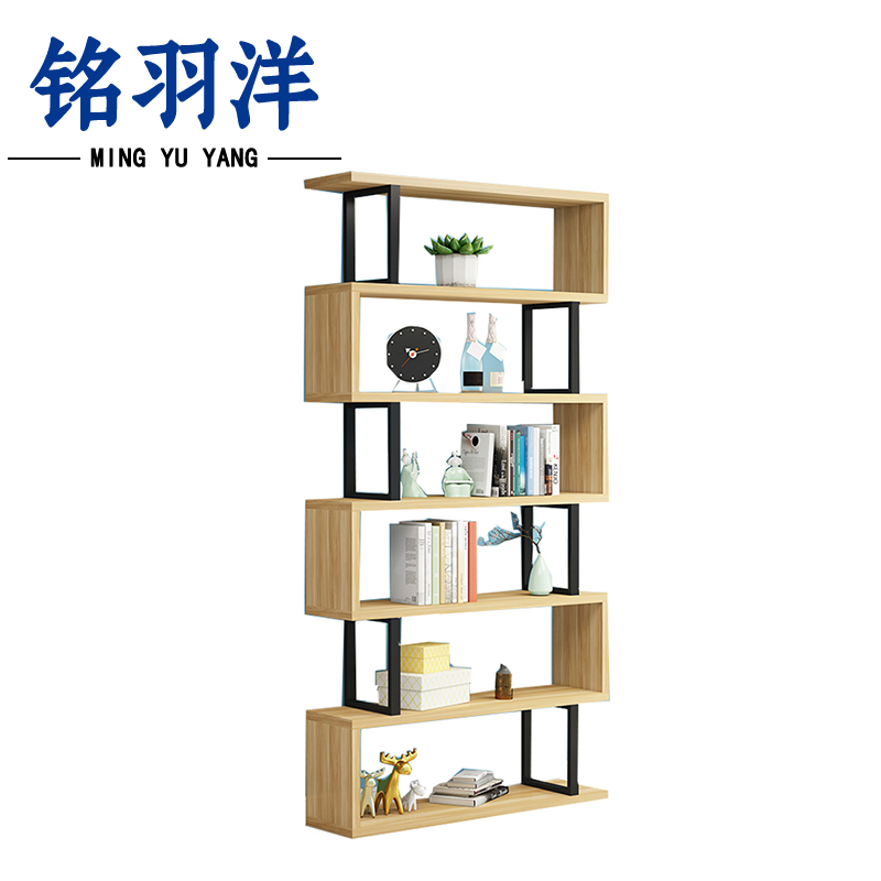 铭羽洋六层书架100*30*225cm个高清大图