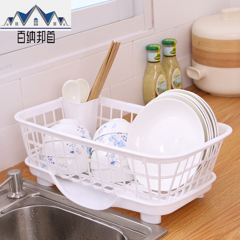 厨房收纳塑料碗架沥水架餐具沥碗置物架家用碗碟整理架碗筷收纳盒 三维工匠高清大图
