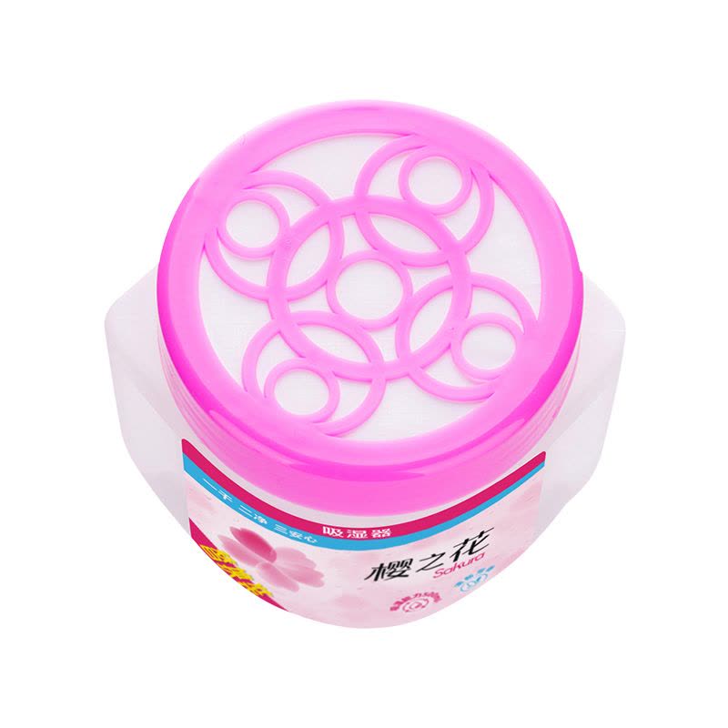 樱之花替换吸湿器270g*3除湿盒重复使用室内衣柜橱柜防霉防潮干燥图片