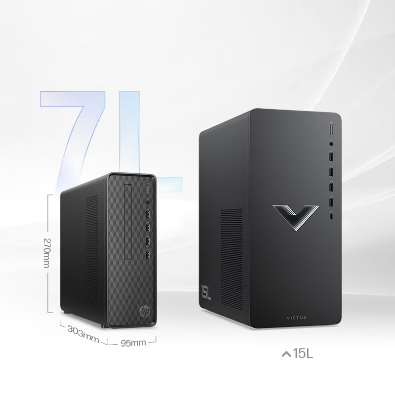 惠普HP小欧S01-pF277acn电脑单主机企业商务办公学习台式机电脑(i7-12700 32G内存 512G固态 WiFi蓝牙 Win11 五年上门)+23.8英寸高清屏显示器
