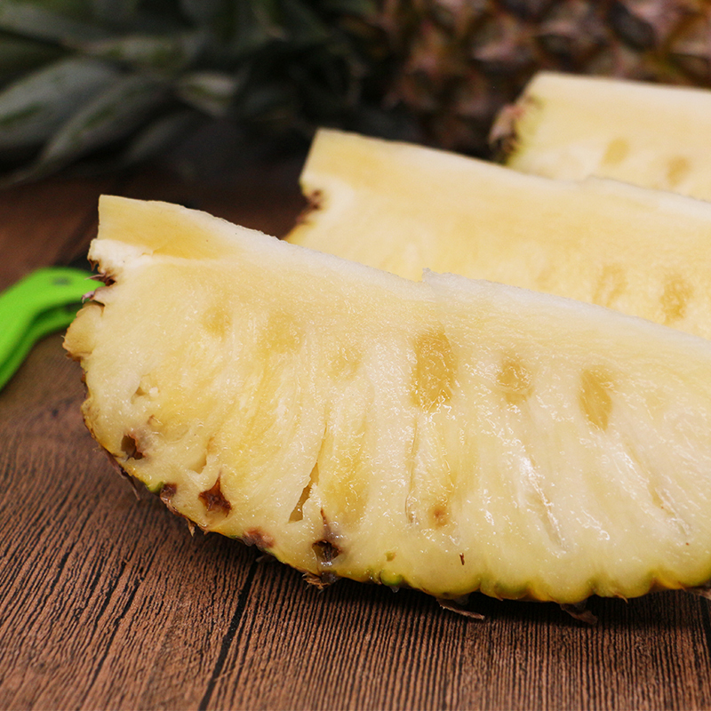 [西沛生鲜]云南牛奶凤梨 净重2.5斤 当季新鲜水果 酸甜多汁 产地精选高清大图