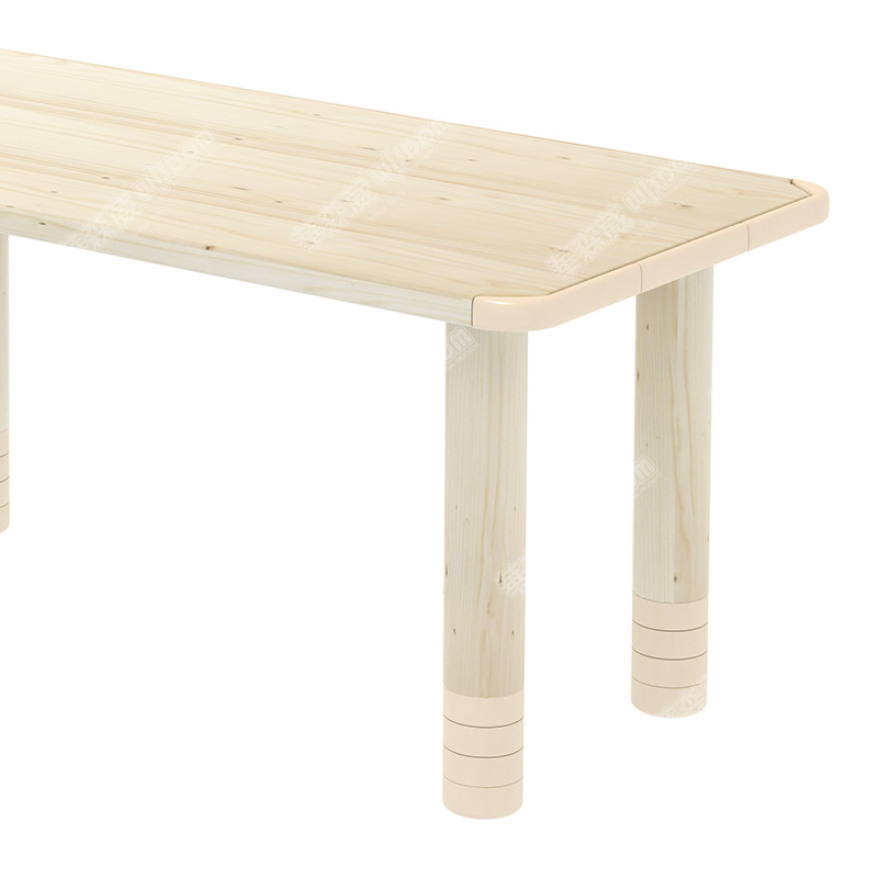 华森葳儿童家具 童话王国实木6人桌高清大图