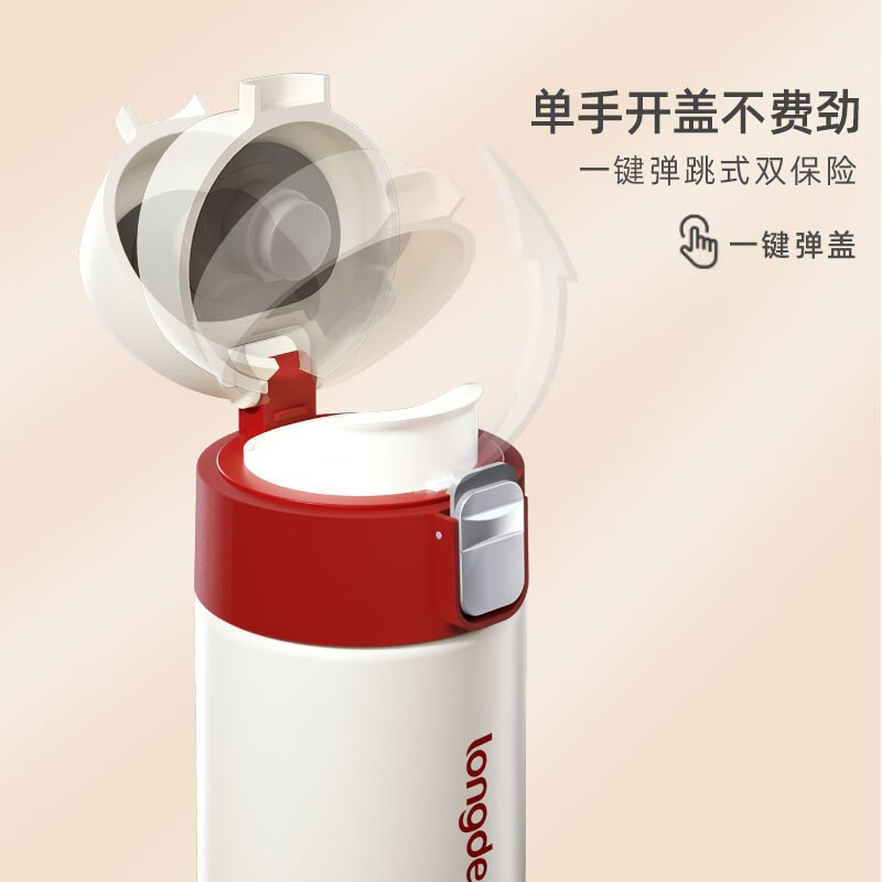 longde龙的弹盖真空保温杯LD-BW4518高清大图