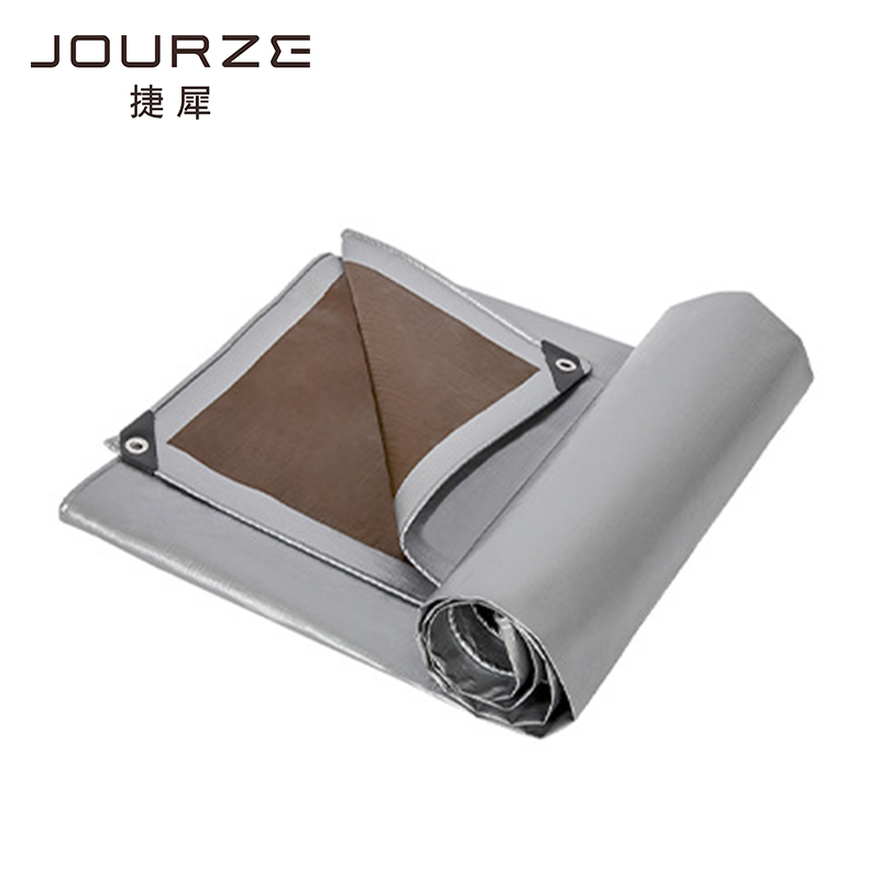 捷犀 灰色防雨篷布 450g/平方米高清大图