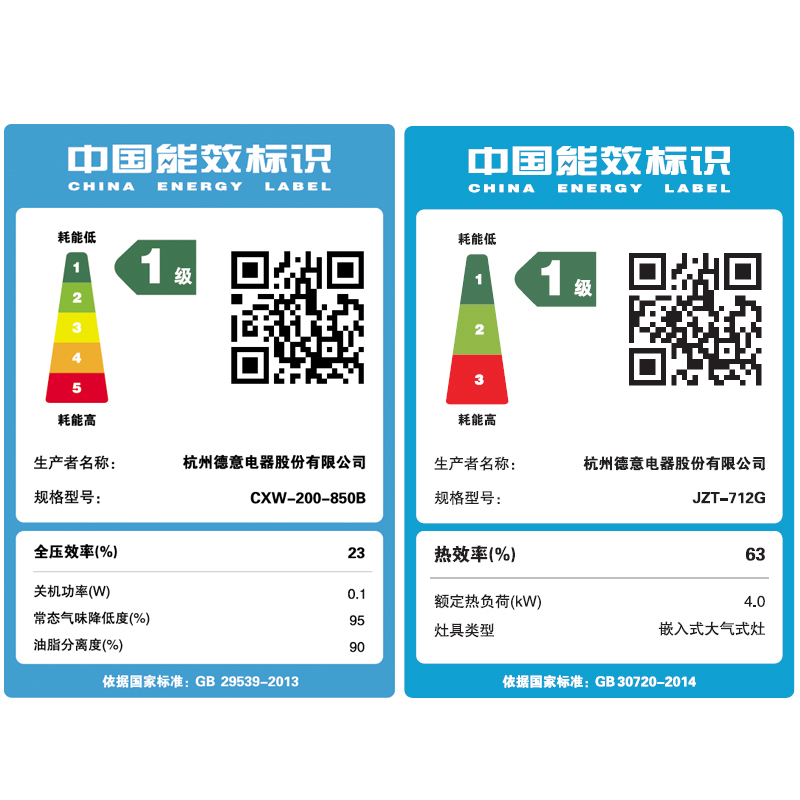 德意(DE&E)欧式大吸力烟灶套餐 按键式抽油烟机燃气灶具烟灶套装850B+712G(液化气/天然气)高清大图