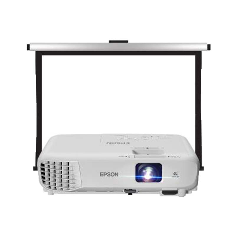 爱普生(EPSON)CB-W05【100英寸16:10电动幕布】商务办公会议投影机家用高清投影仪高清大图
