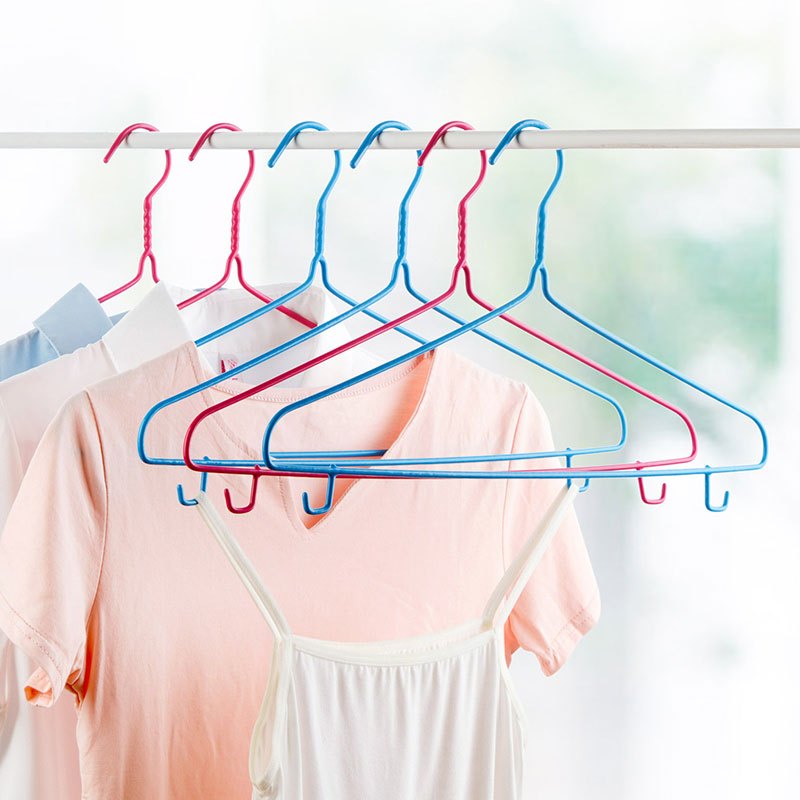简约风衣架衣服架10个装家用衣撑晾衣架宿舍衣服架子挂衣架现活日用洗晒用品