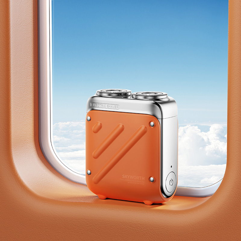 创维(Skyworth) 迷你便携剃须刀 行者剃须刀 电压5V,3W 赤霞橙 XZ32 -S/ 个高清大图