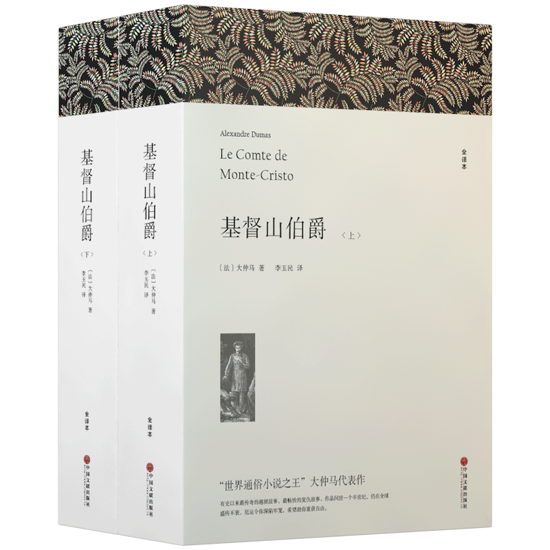 正版基督山伯爵原版大仲马的书籍原版书上下册套装无删减长篇小说基度