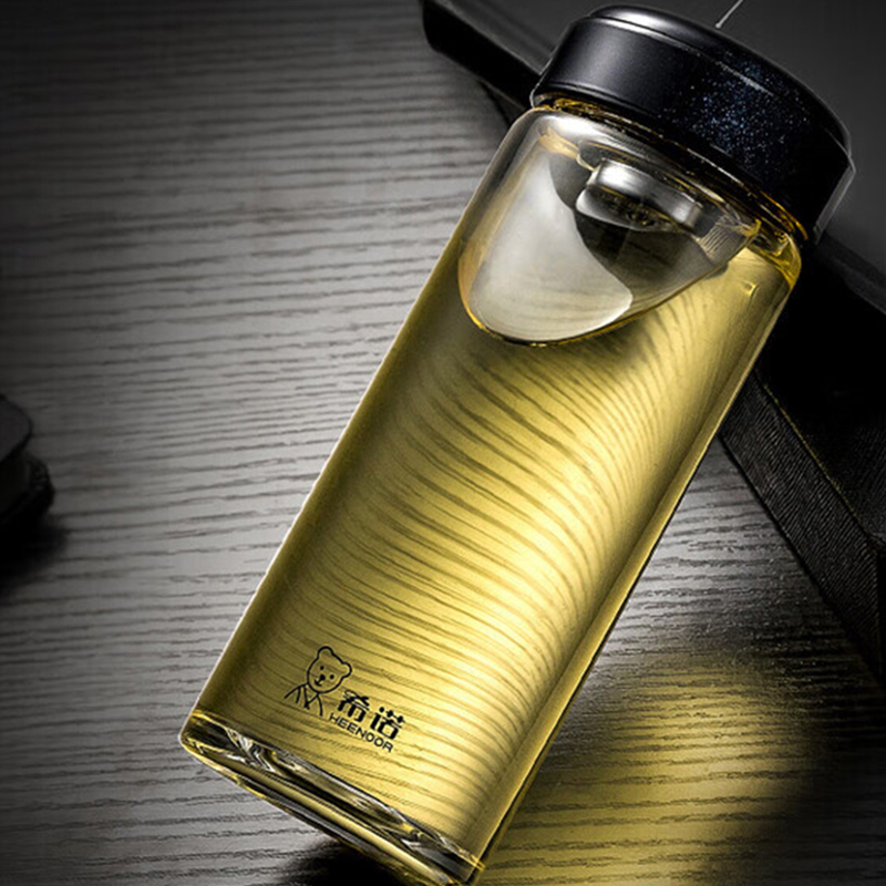 希诺玻璃杯530ml便携耐用单层XN-6196(颜色随机)高清大图