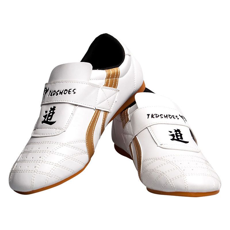 跆拳道鞋儿童训练鞋初学透气成人武术练功鞋初学男女耐磨软底鞋子38