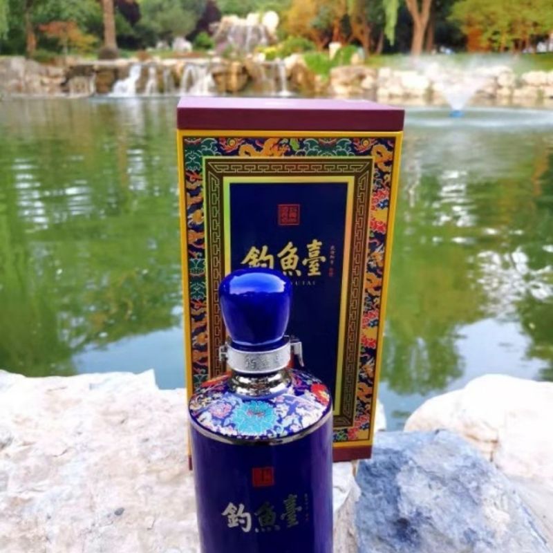 钓鱼台宝石蓝53度500ml1瓶酱香型白酒