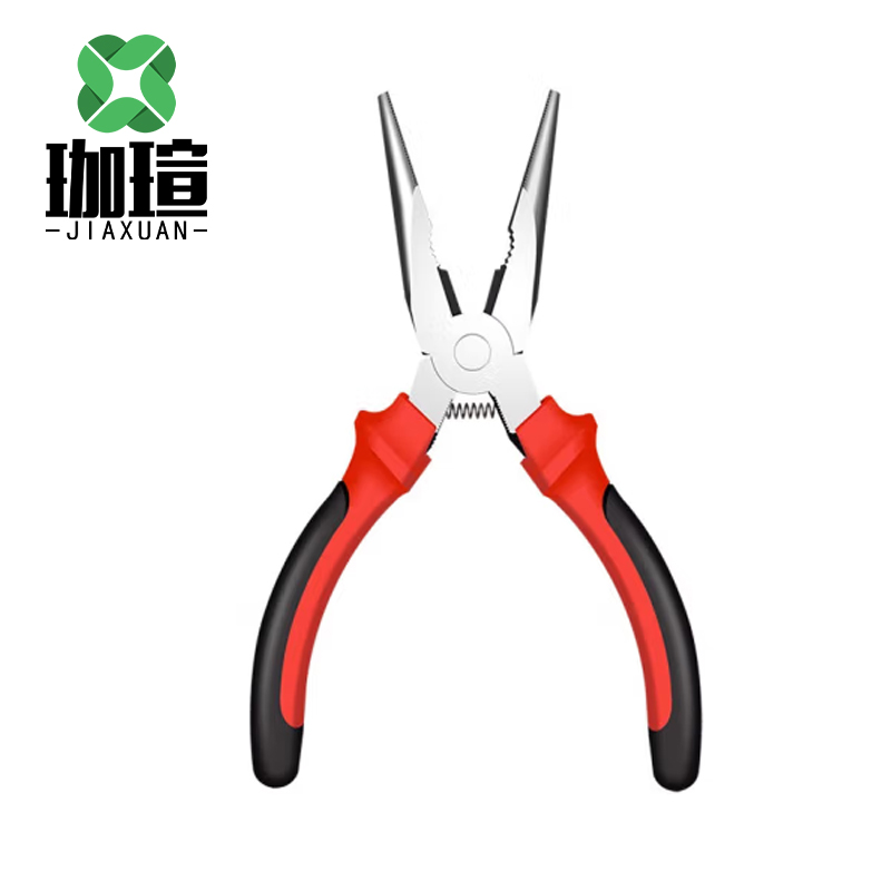 珈瑄 尖嘴钳 省力工业级多功能钢丝钳 8寸 把高清大图