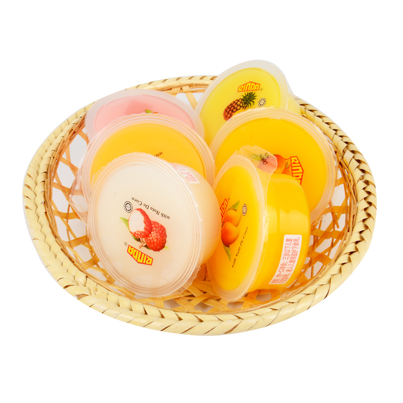 马来西亚原装进口 多果味椰纤果冻 果肉布丁 80g*3 乳酸果冻 零食小吃 果味果冻 多种口味休闲零食
