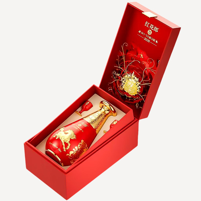 [郎牌] 红花郎马年生肖53度 750ml*1瓶 酱香型白酒高清大图
