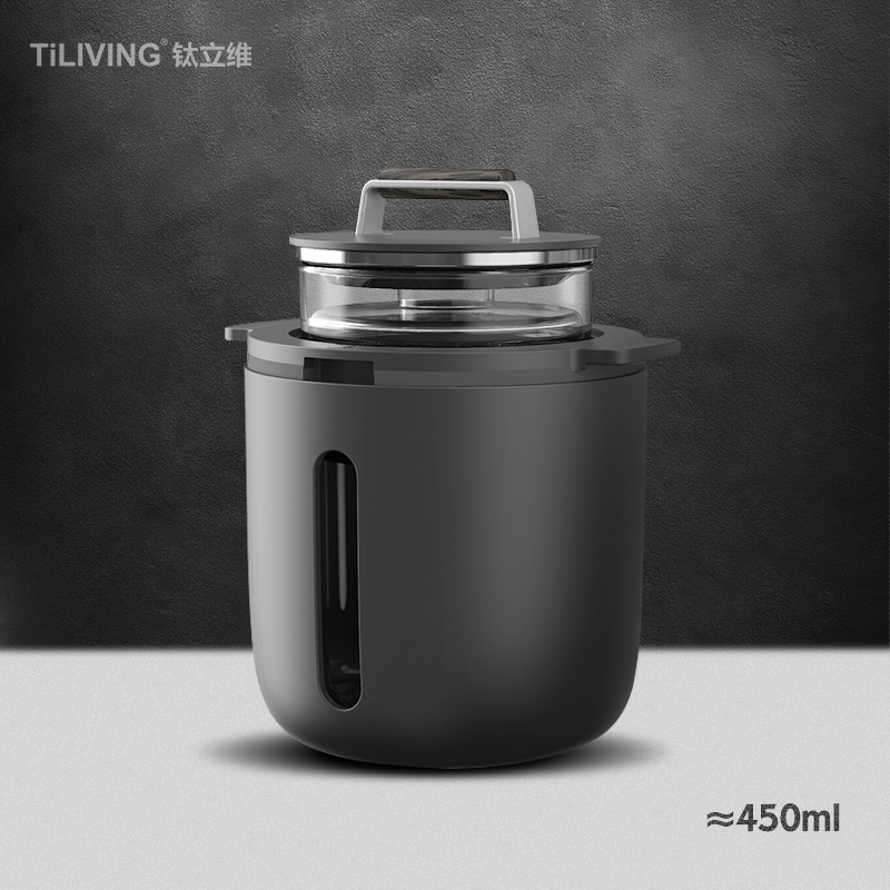 TiLIVING/钛立维 只适配于TD8108纯钛养生壶的玻璃炖盅≈450ml