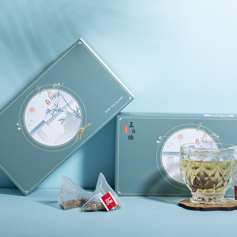 王济德 大麦茶5g*30袋/盒 养生花茶叶大麦茶浓香型30小袋装