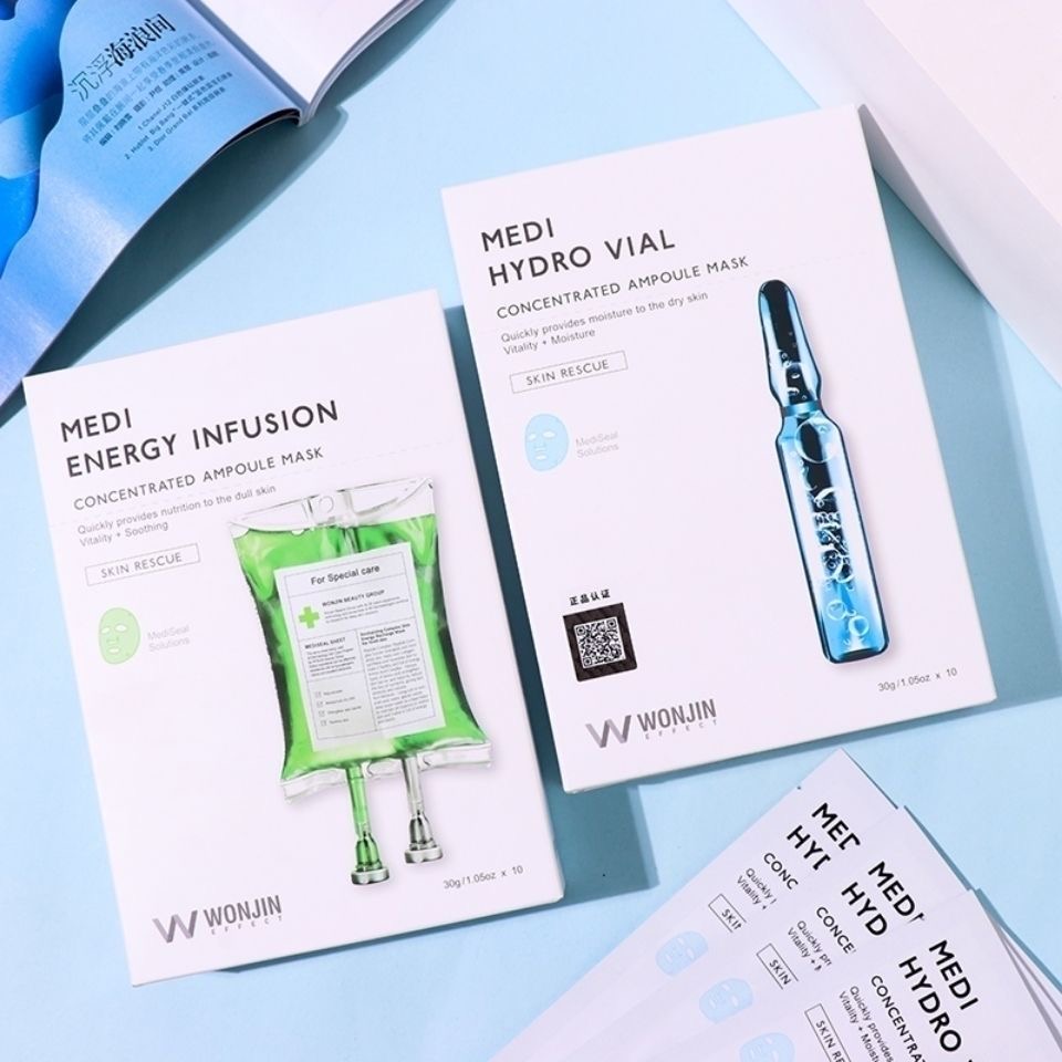 wonjin原辰玻尿酸安瓶面膜吊瓶面膜深层补水保湿修复面膜精华面膜元辰