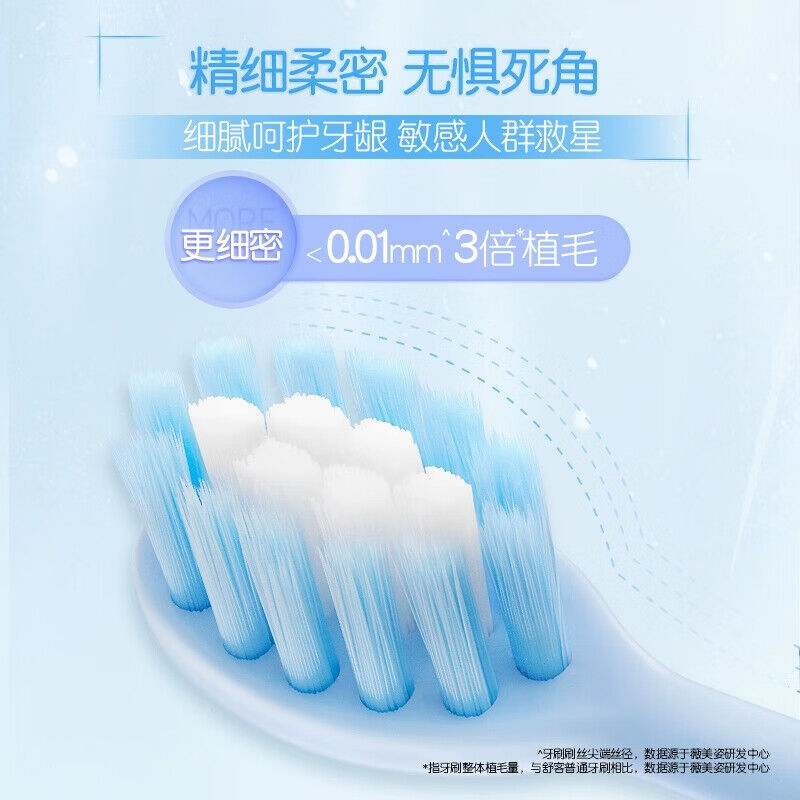 舒客水柔密护牙刷2支装高清大图