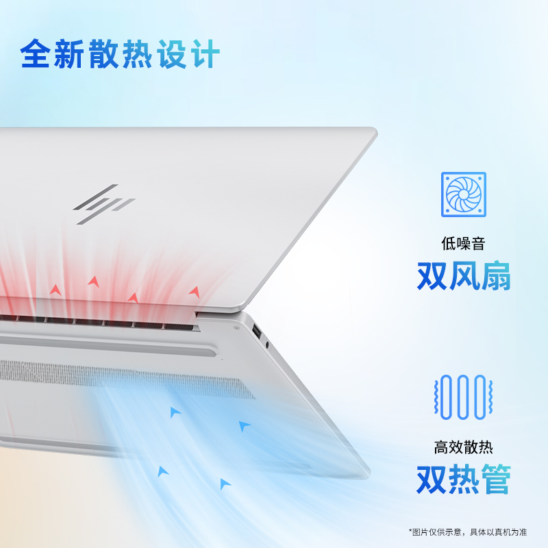 惠普(HP)星BookPro14 14-FS0026TU 笔记本电脑轻薄本14英寸商务办公学生 定制Core 5-220H 32G 2T 2.8K 120HZ 银高清大图