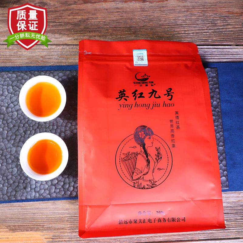 一分耕耘 英德红茶 家庭办公装 正品英红九号 红茶功夫茶 袋装 中国茗茶英红九号250g高清大图