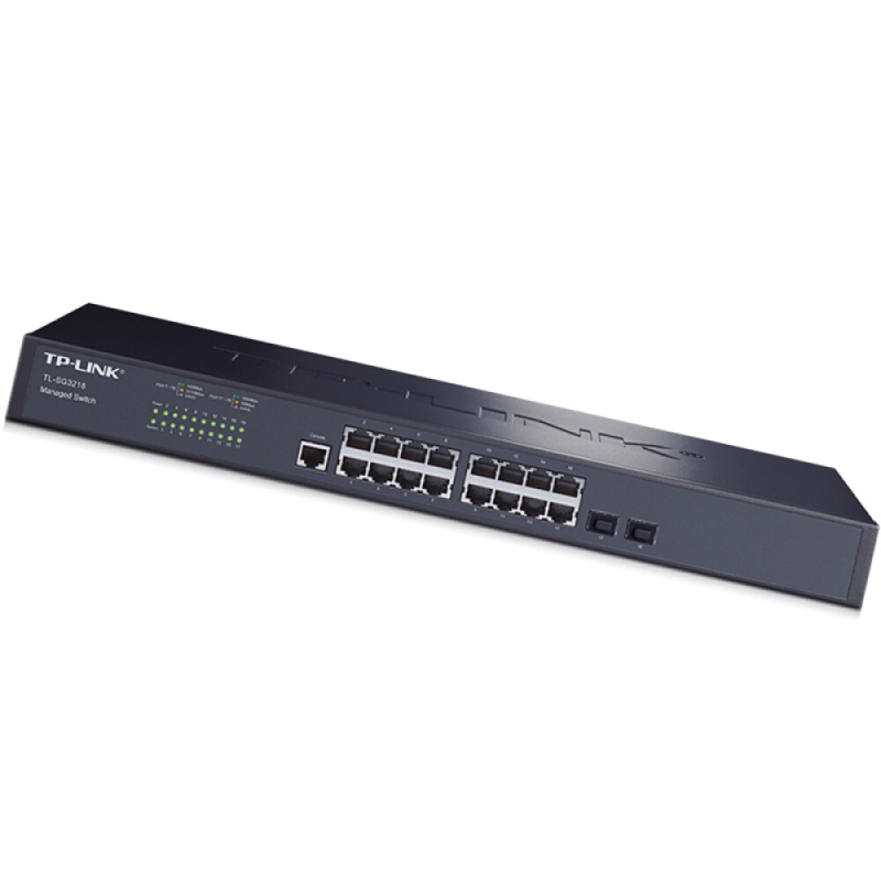 TP-LINK TL-SG3218 16口千兆二层网管核心 交换机 2千兆光纤口