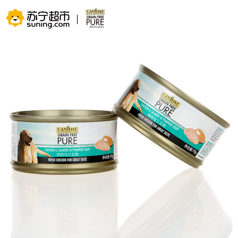 卡比狗罐头美国进口牛肉鸡肉与蔬菜犬主食罐头70g天然无谷犬湿粮狗零食拌粮