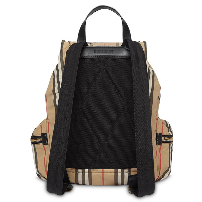 [直营]博柏利(BURBERRY)The Rucksack 尼龙配小牛皮中性男女通用双肩背式双肩包 背包 女包