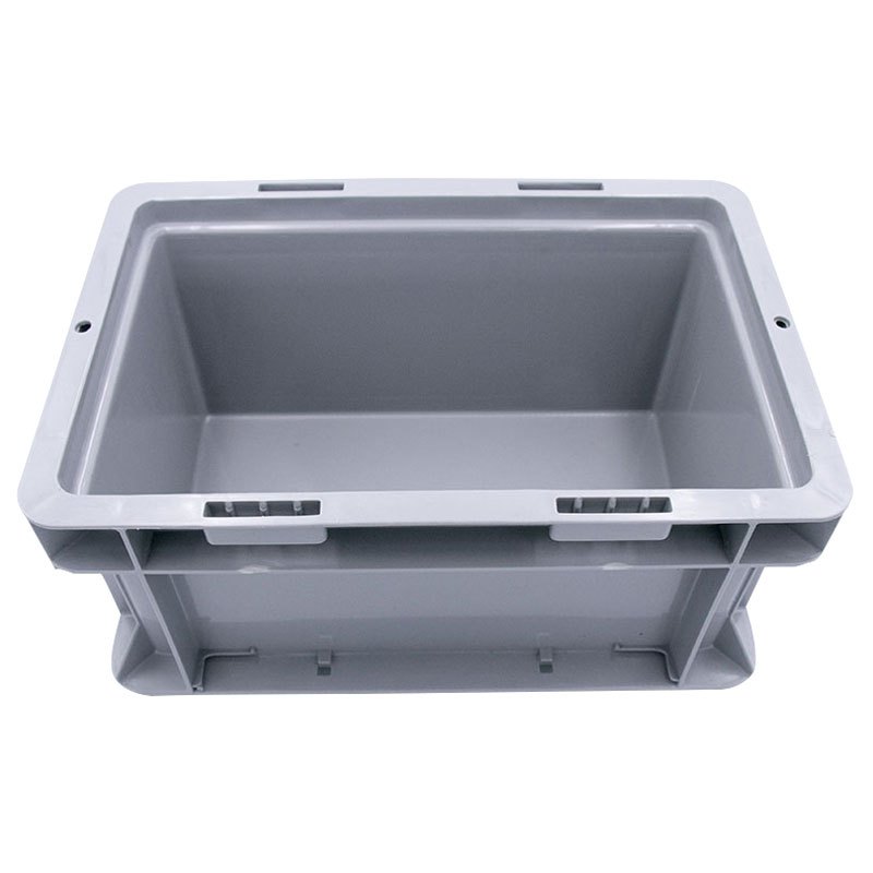 冰禹 SNll-124 塑料周转箱 塑料带盖运输物流箱 汽车配储物箱周转箱 收纳工具箱零件箱 A箱-无盖蓝色