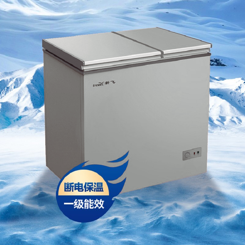 新飞frestec顶开式双温冷柜bcd300kpd家用商用冷藏冷冻柜一级能效300