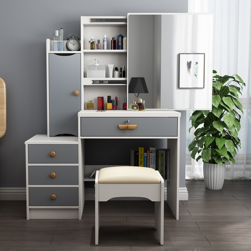 梳妆台卧室小户型迷你梳妆桌现代简约化妆台网红ins简易小化妆桌 188