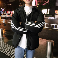 YUANSU2020年棉服男生韩版潮流面包服冬季加厚棉衣潮牌帅气短款运动外套棉衣