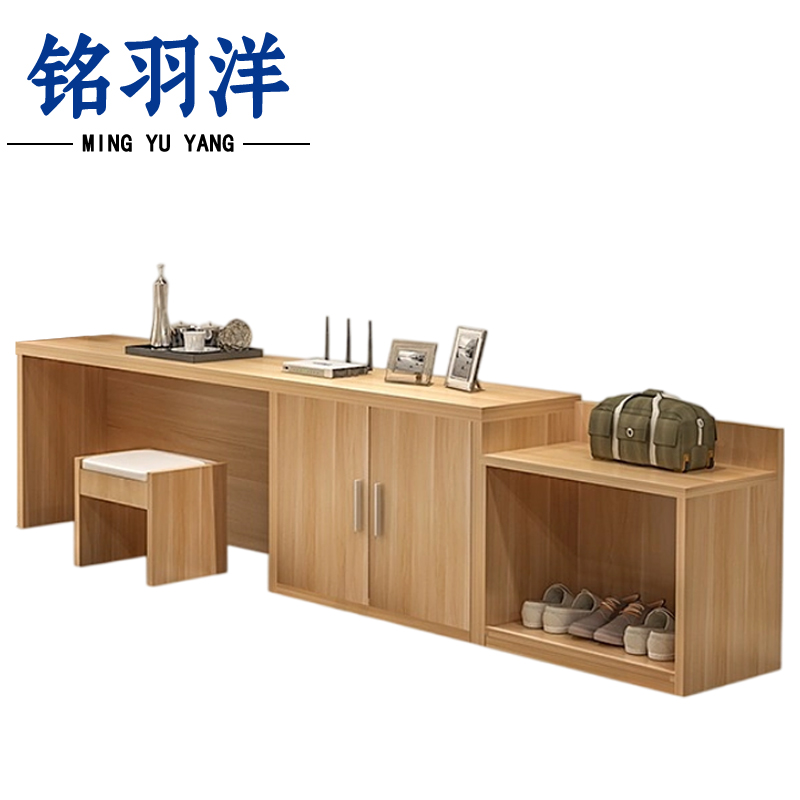 铭羽洋电视柜套装2.4m(含凳)组高清大图