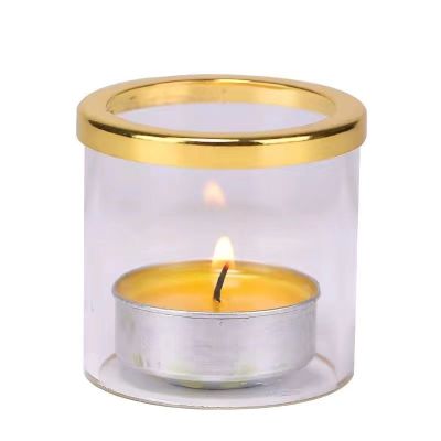 透明灯罩蜡烛烛台供奉供佛灯酥油灯灯座家用蜡烛底座水晶莲花玻璃供佛