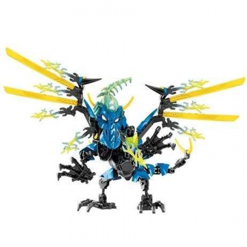 新年英雄工厂5.0机器人合体拼装积木玩具HERO5华光火牛魔 怪兽组4款高清大图