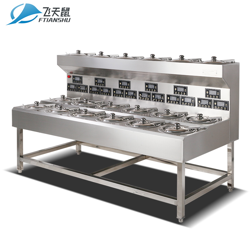 飞天鼠 煲仔饭机18头 商用煲仔饭机器 智能定时煲仔炉 锡纸专用砂锅 双层三排十八头
