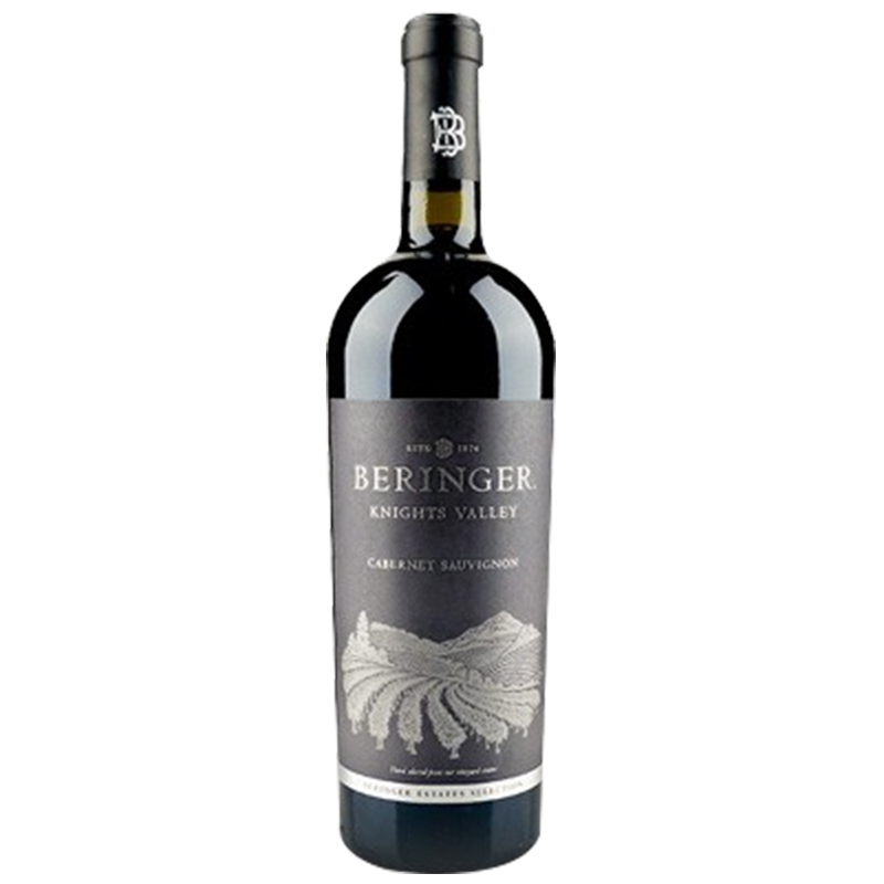 贝灵哲(Beringer) 骑士山谷赤霞珠干红葡萄酒750ml 红酒 美国进口 [富邑旗下]