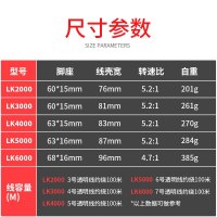 渔之源渔轮纺车轮金属不锈钢鱼轮矶钓海竿轮远投轮海杆轮鱼线轮
