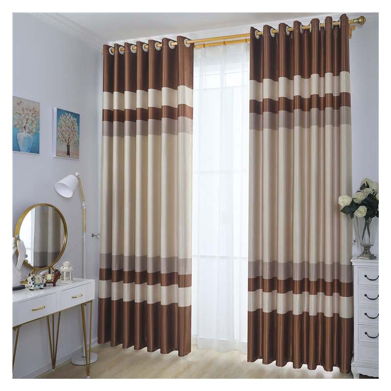 窗帘全遮光布隔音隔热客厅卧室窗帘布加厚窗帘成品遮阳飘窗落地窗