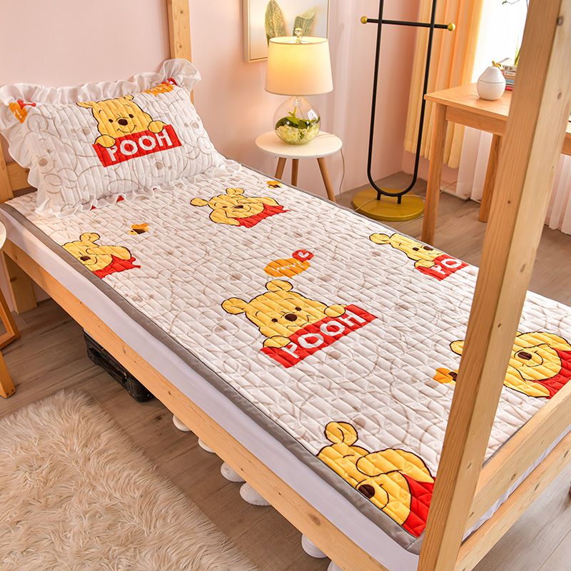 牛奶绒床盖学生宿舍单双人床垫子榻榻米儿童床垫被床褥子租房专用高清大图