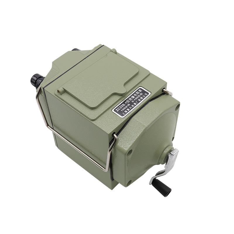 第六电厂兆欧表ZC25B-1/2//4-绝缘电阻测试仪大功率输出 ZC25B-1铝合金外壳100V0~100MΩ高清大图