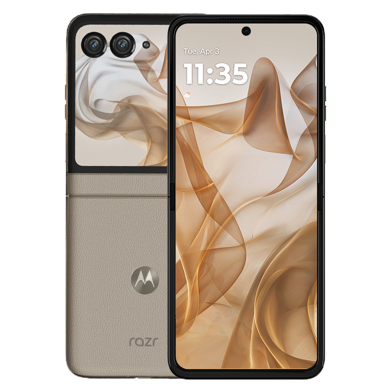 摩托罗拉moto razr 50 3.6英寸大外屏 IPX8抗水 60万次折叠认证 第五代折叠屏 5GAI手机 12+512大象灰