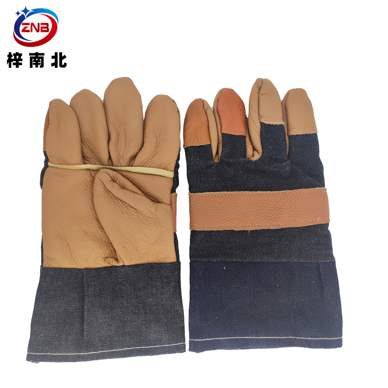 梓南北 短款电焊手套半皮手套 ZN/S32 双高清大图