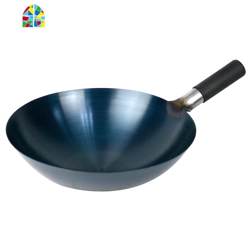 老式炒菜锅家用炒勺大勺厨师不粘锅炒锅煤气灶专用薄超轻饭店 FENGHOU 38CM薄款高清大图